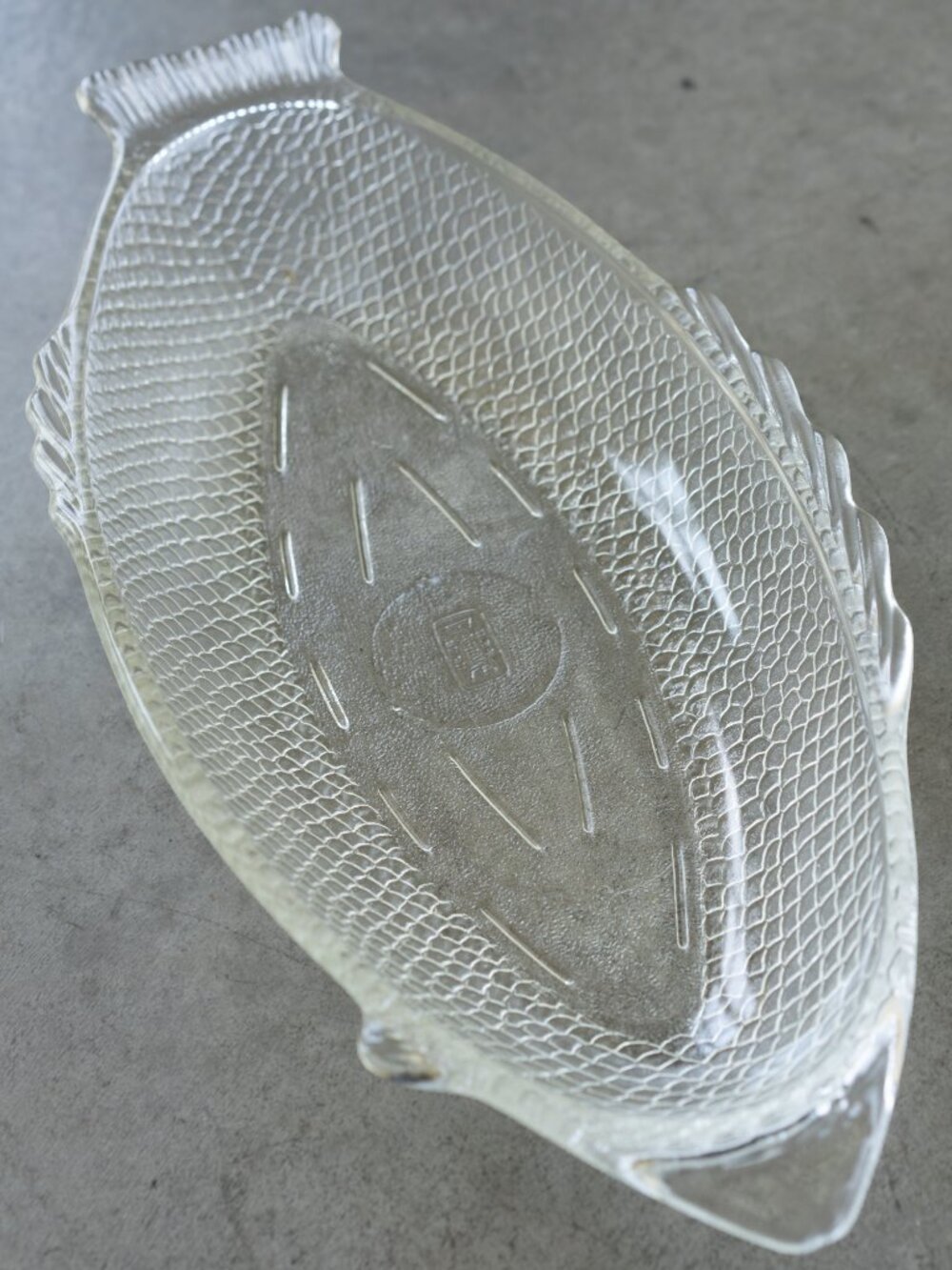 Glasbake USA Clear Glass Fish Platter